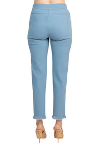 Alberto Makali - Mid Waist Pull-on Shark Bite Hem Pant