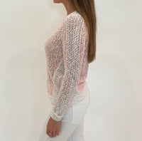 Peace Of Cloth - Lolita Mesh Crew Neck Sweater
