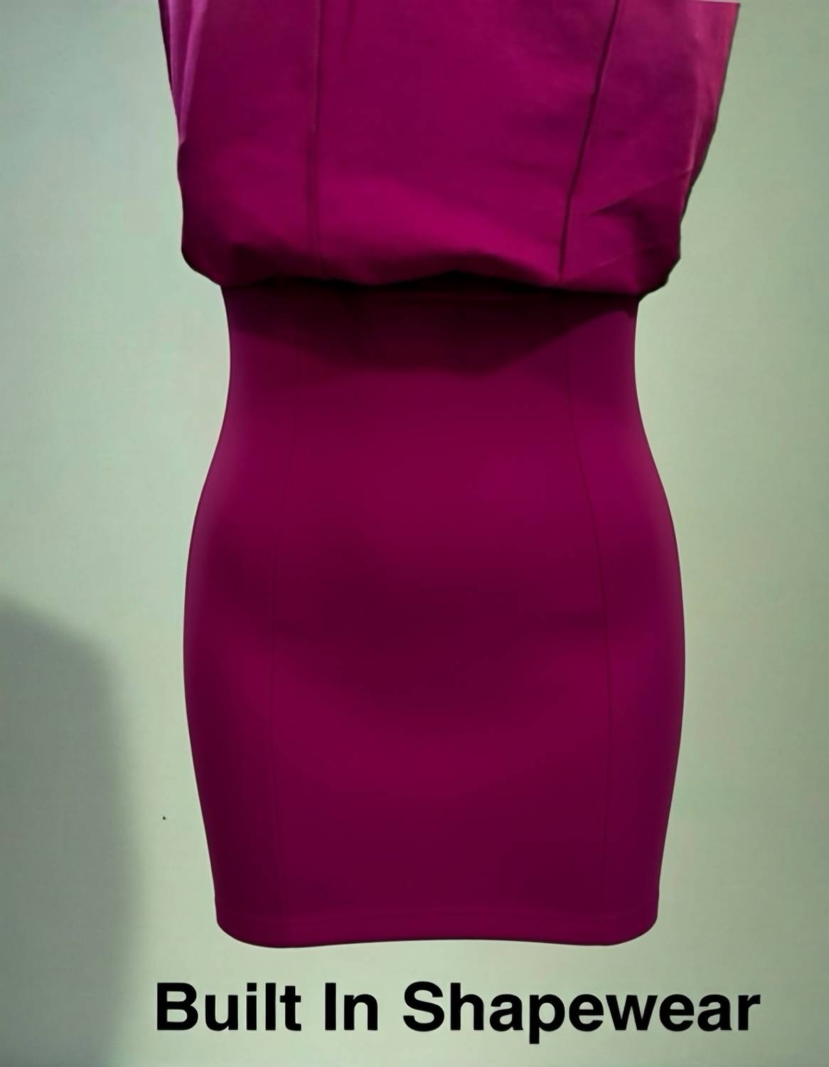 Nue By Shani - Built In Shapewear Ruffle Pencil Dress