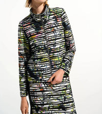 Joseph Ribkoff - Tropical Cascade Knit Jacket