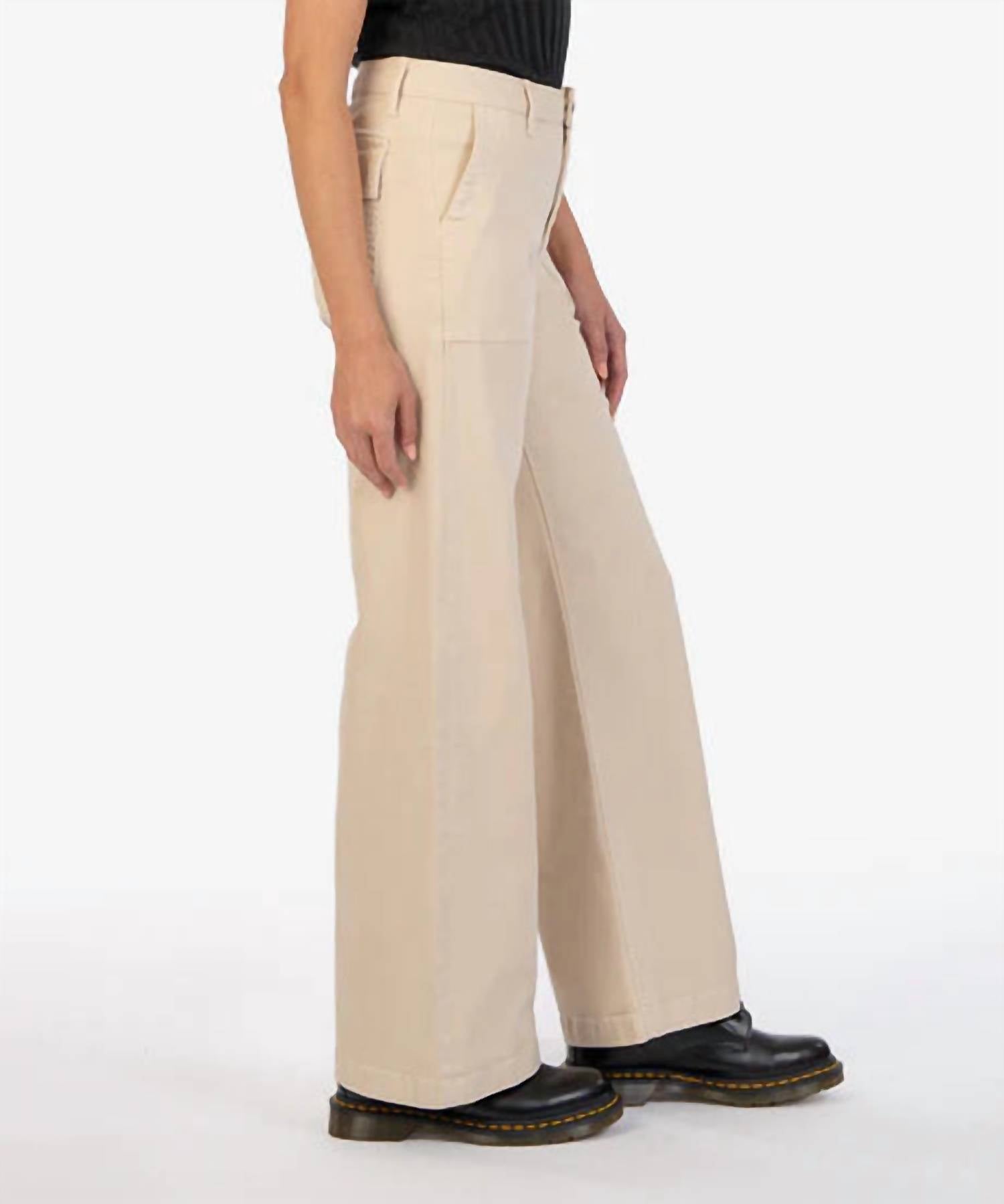 Kut From The Kloth - Women's Meg Utility Pocket High Waist Wide Leg Pant