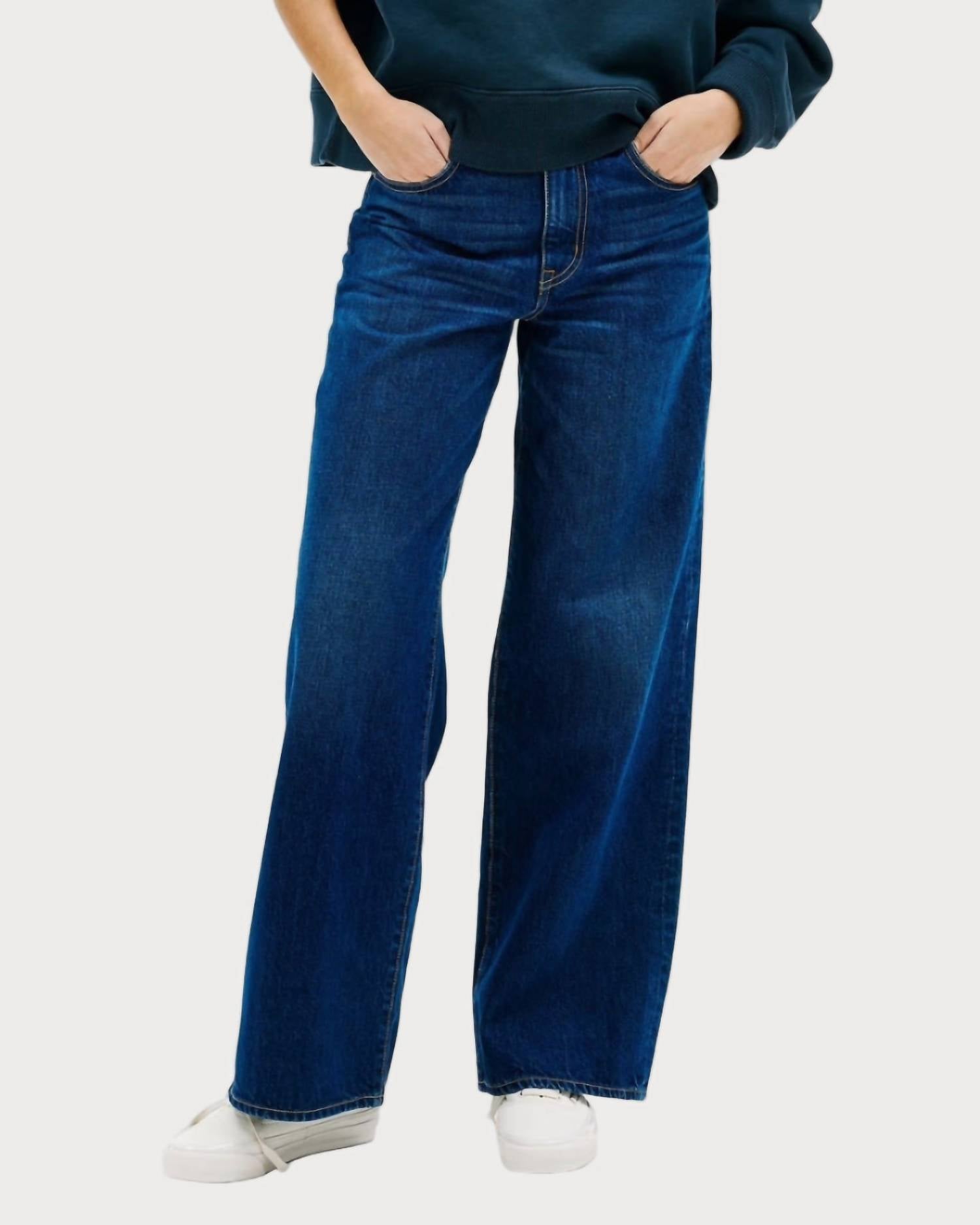 SLVRLAKE Selena Wide Leg Jeans in lone wanderer - women's jeans