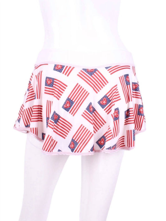 Love Love Tennis - Women's Flag Love "o" Tennis Skirt
