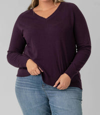 Minnie Rose - Distressed Top - Plus