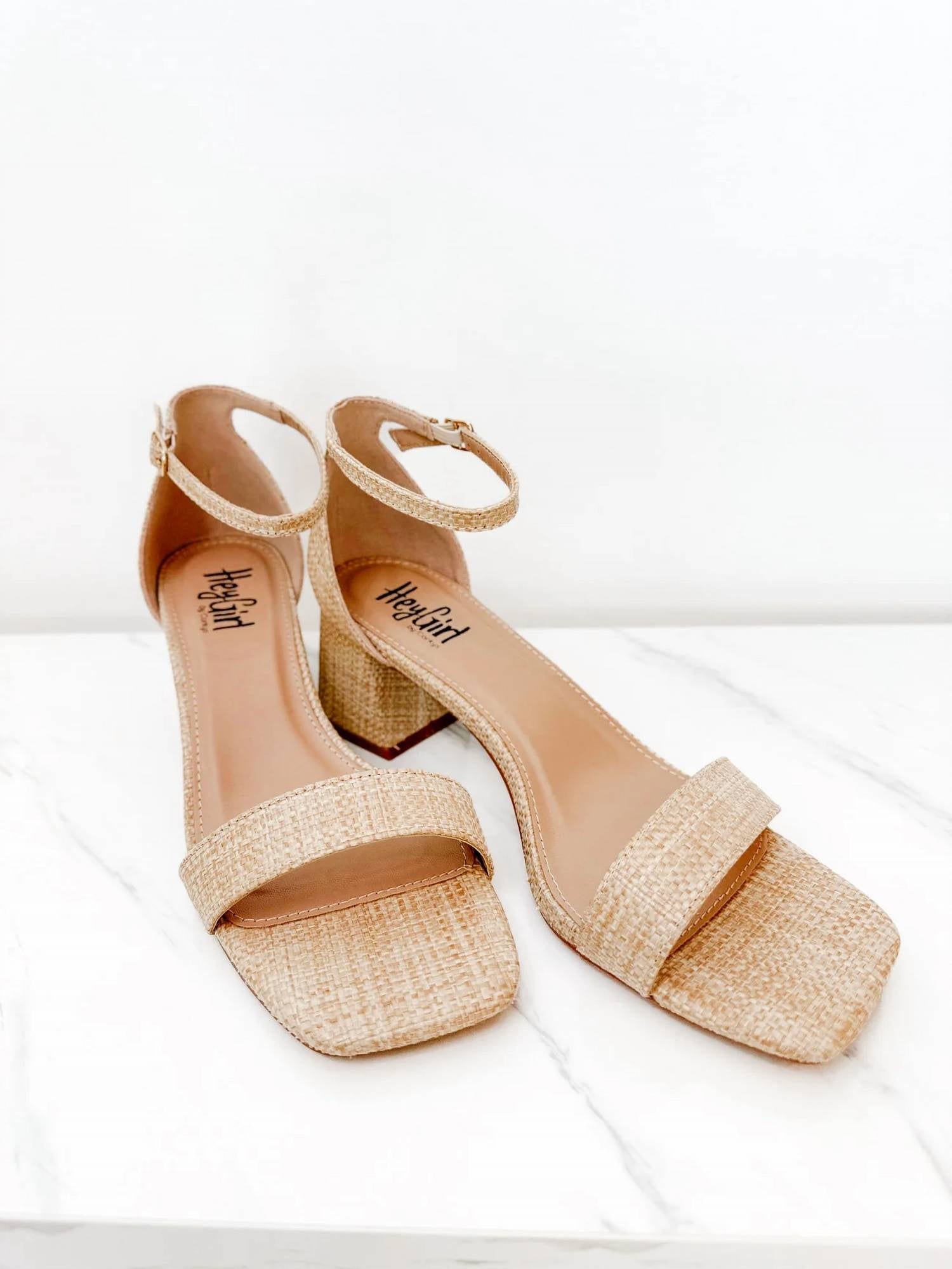 Corkys Footwear - Women's Find The Light Woven Raffia Heels