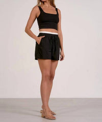 Elan - Ava Stretch Waistband Shorts