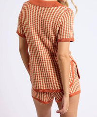 Sage The Label - Through The Canyons Tie Front Sweater Top