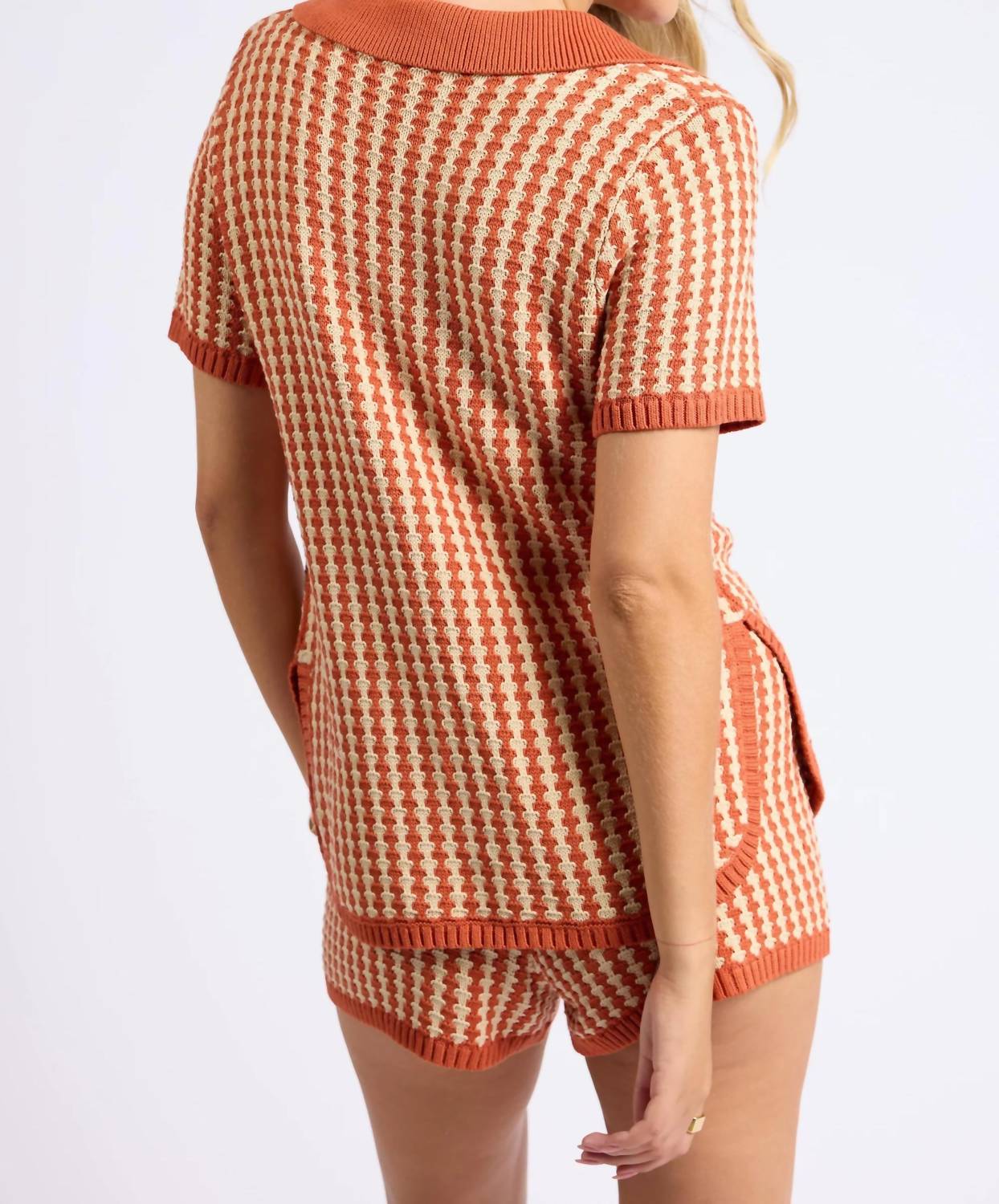 Sage The Label - Through The Canyons Tie Front Sweater Top