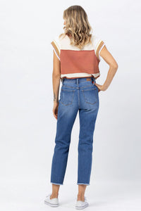 Judy Blue - Howdy High Waist Boyfriend Jeans With Stitched Seam Detail - Plus Size