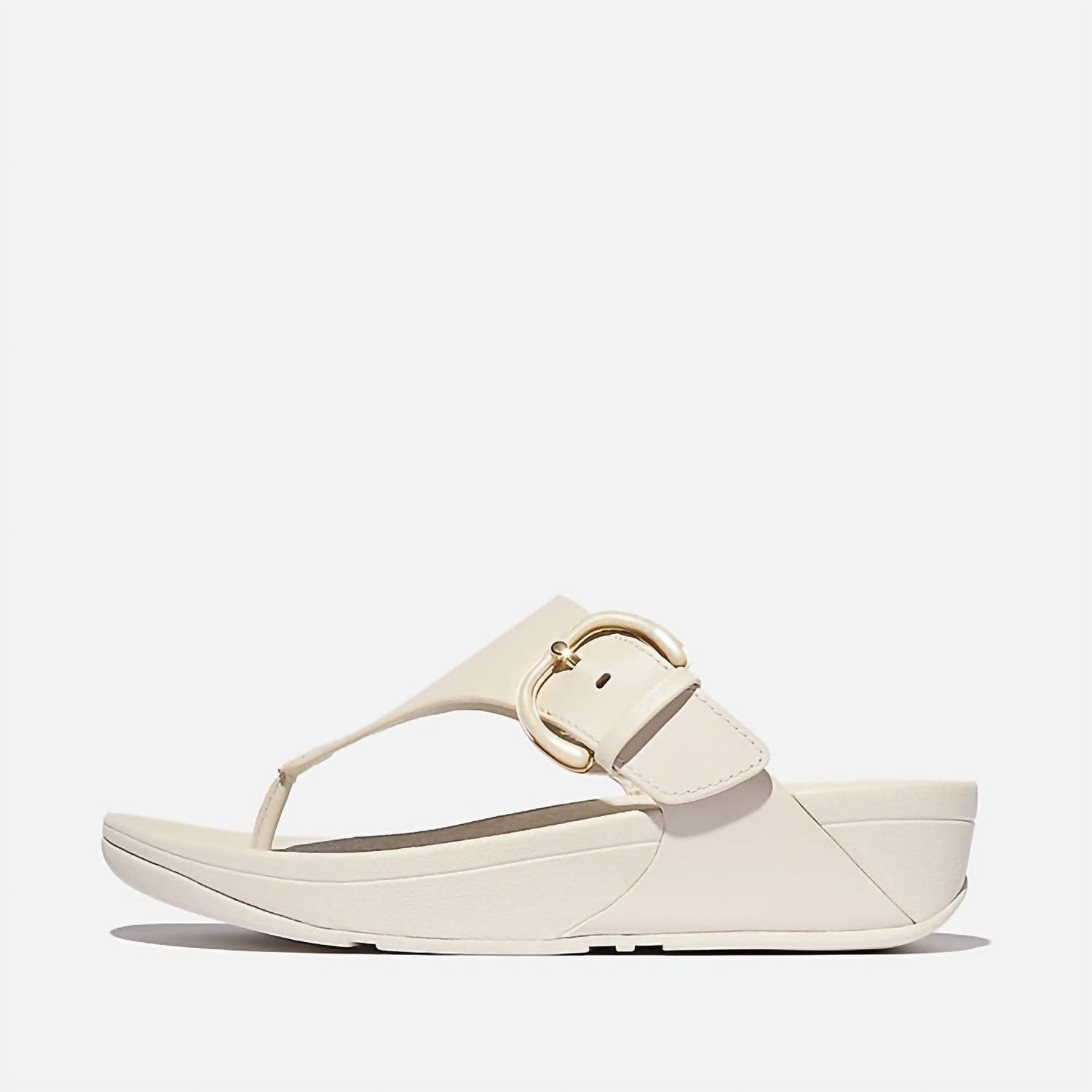 Fitflop - Women's Lulu Resin Buckle Toe Post Sandal