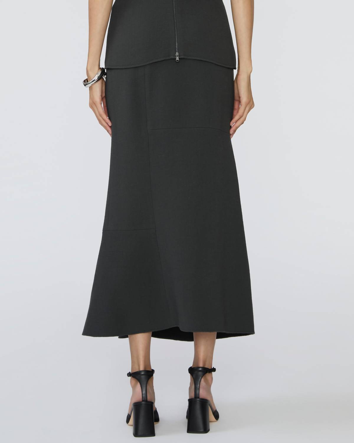 Tibi - Wool Crepe Marte Fluid Skirt