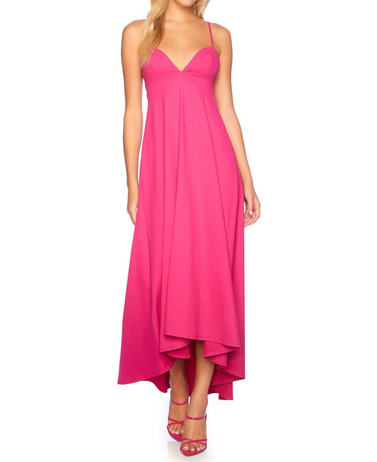 Susana Monaco - Sweetheart String High Low Midi Dress