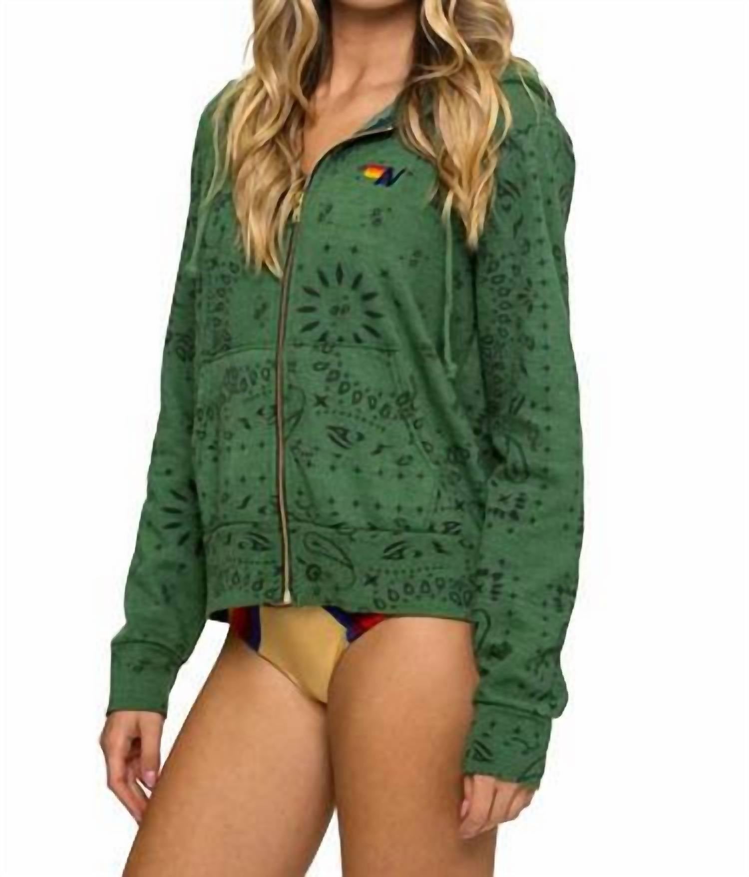Aviator Nation - Unisex Bandana Zip Hoodie