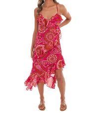 Dress Forum - Women's Sunset Muse Ruffle Midi Dress