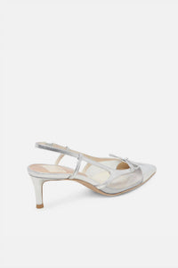 Dolce Vita Women's Kandi Heels in silver mesh - women's heels - alternate view