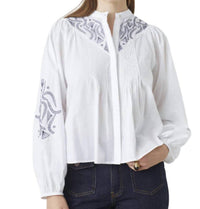 Suncoo - Livio Embroidered Cotton Voile Blouse