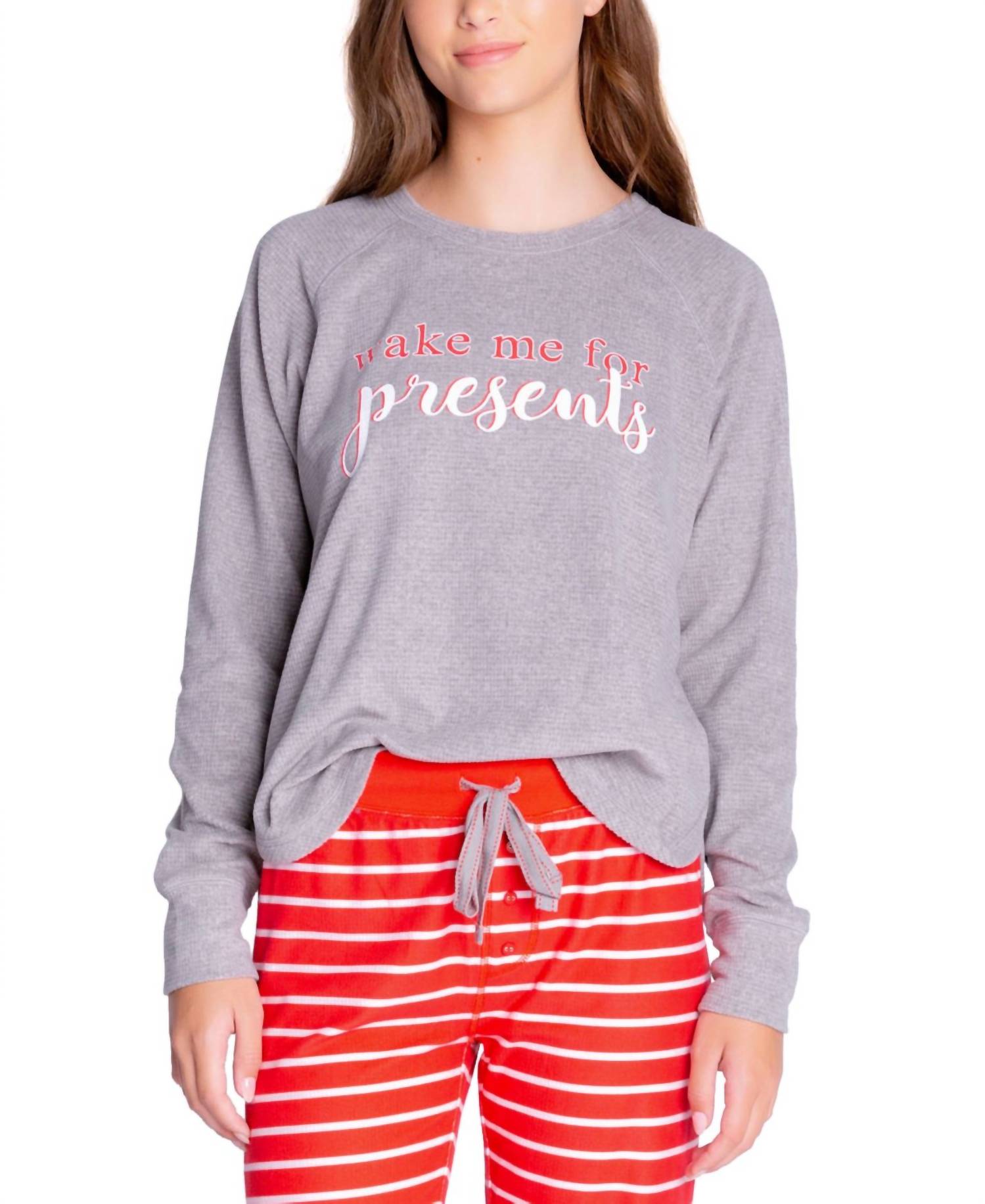 Insomniax - Women's Printed Long Sleeve Pajama Top