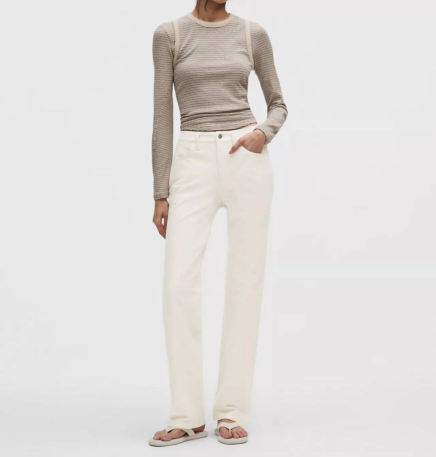 Lululemon - Easy Five Mid-Rise Relaxed Straight Pant