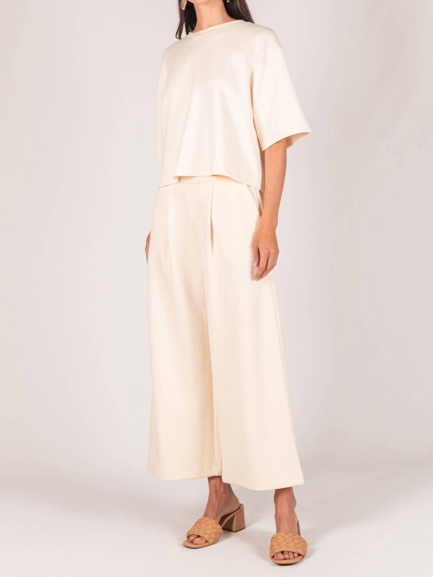 Collective - Modal Wide Leg Culotte Pants