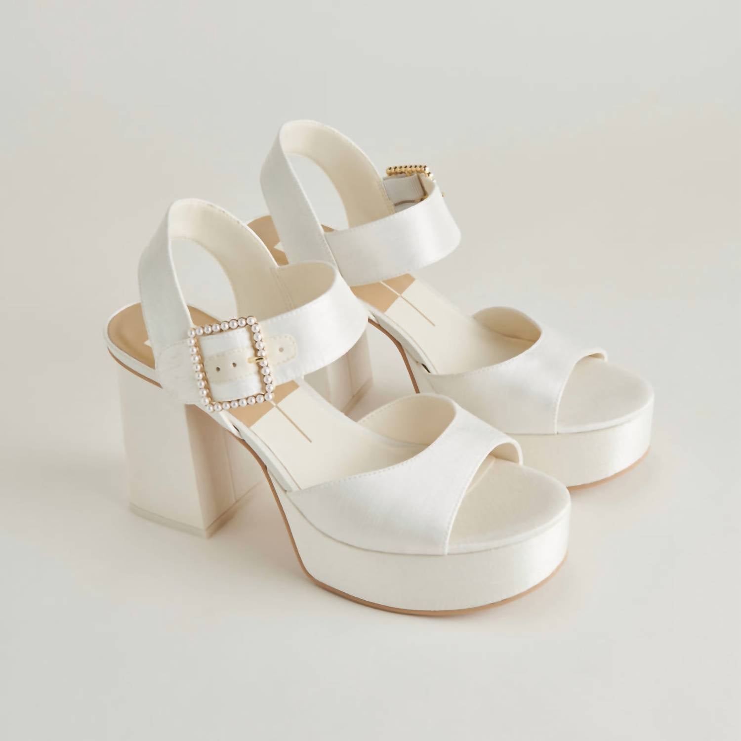 Dolce Vita Women's Bobby Pearl Heels in white - women's heels