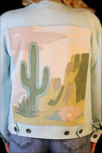 Way - Suede Applique Cactus Jacket