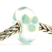 Trollbeads Women's Flower Glass Bead Charm in ice 1 - women's jewelry - detail view