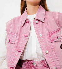 Suncoo - Dido Sleeveless Denim Jacket