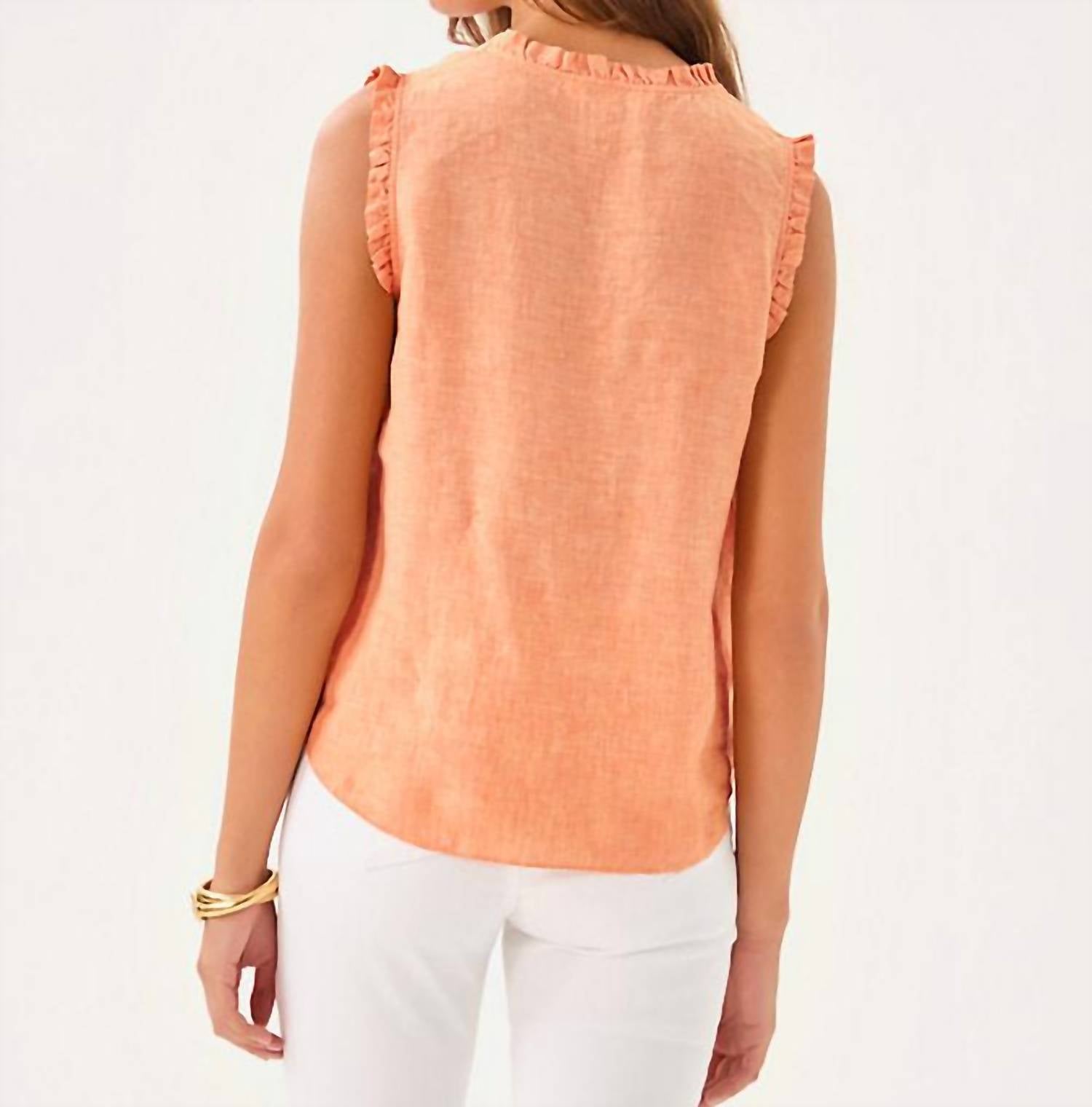 Lilly Pulitzer - Kavalla Sleeveless Ruffle Top