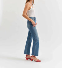 Daze - Soho Rawcut High Rise Ankle Flare Jeans