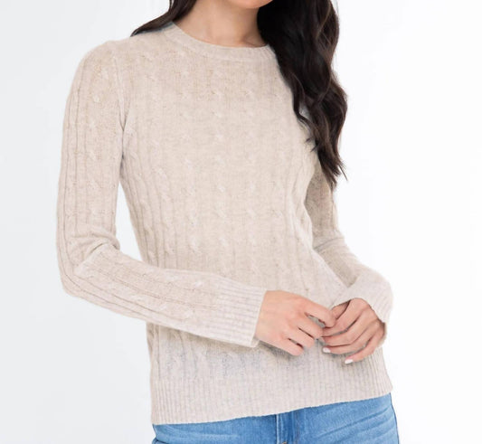Alashan Cashmere - Breezy Cable Pullover Sweater