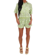She + Sky - Summer Lace Eyelet Two Piece Set