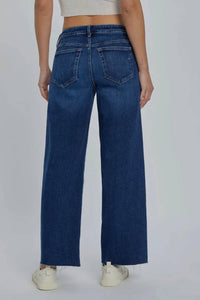 Hidden - Nori Clean Mid Rise Wide Leg Jean