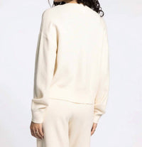 Thread & Supply Greta Soft Knit Cardigan in pearl - women's cardigan - alternate view