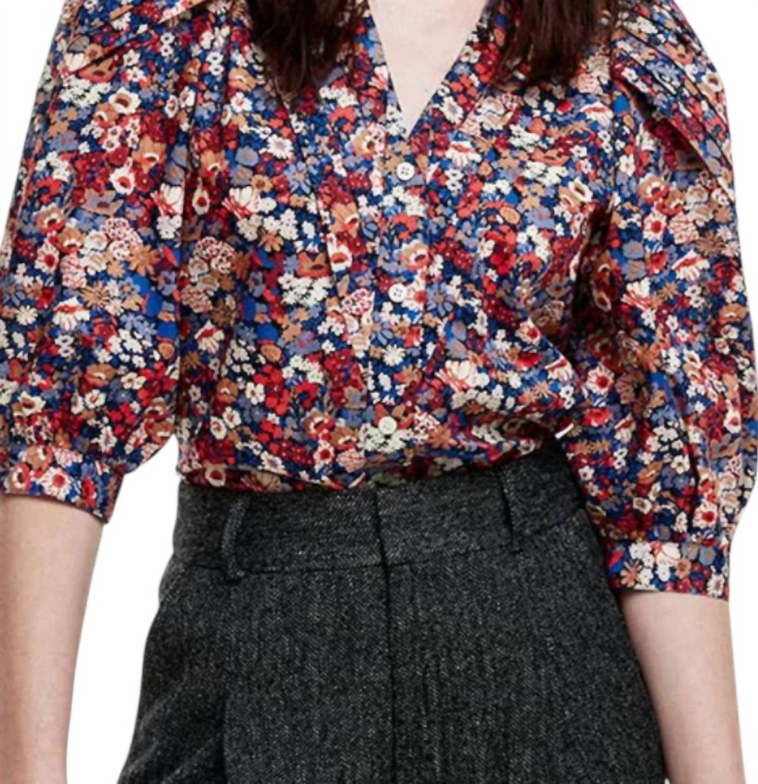 Smythe - V Neck Frontier Blouse