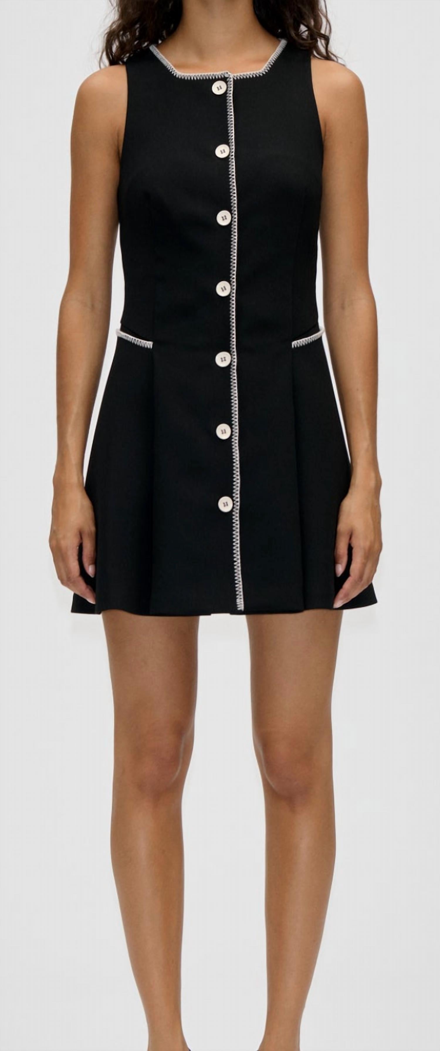 Stine Goya - Sleeveless Button-Up Mini Dress