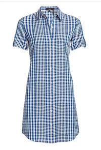 Theory - Mayvine Dillon Plaid Shirt Dress