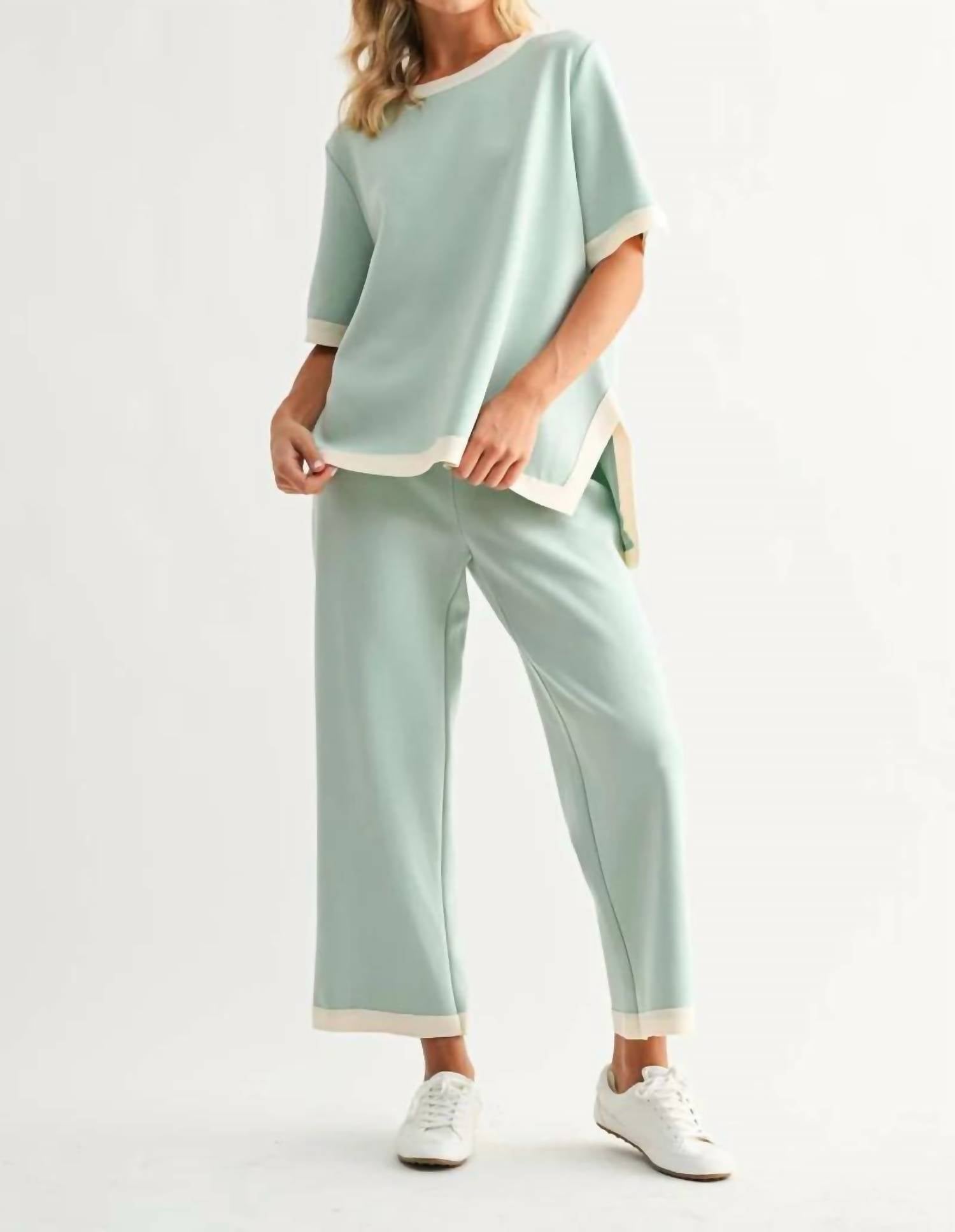 Joh - KAYA CREPE KNIT TOP AND KIARA PANT SET