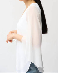 Joseph Ribkoff - Drapey V-neck Tunic