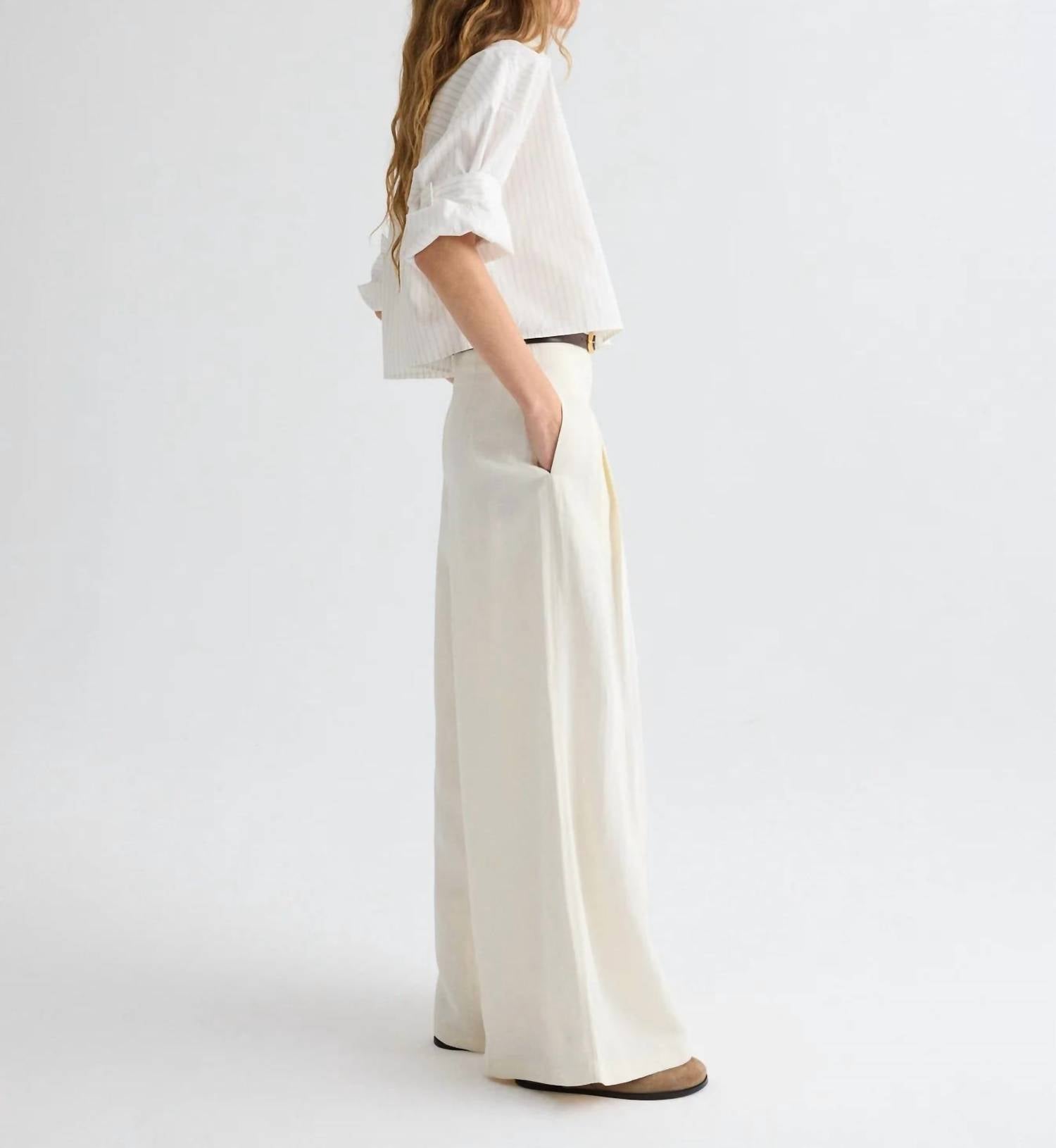 Twp - Next Ex Mixed Pinstripe Superpop Shirt