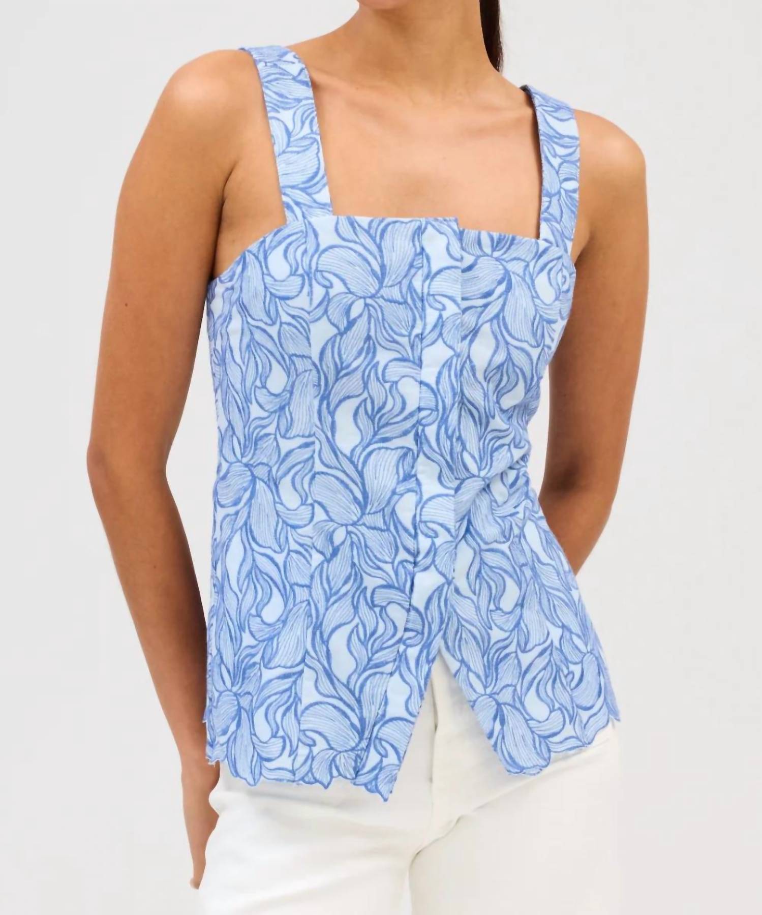 Allison - Embroidered Lainey Tank