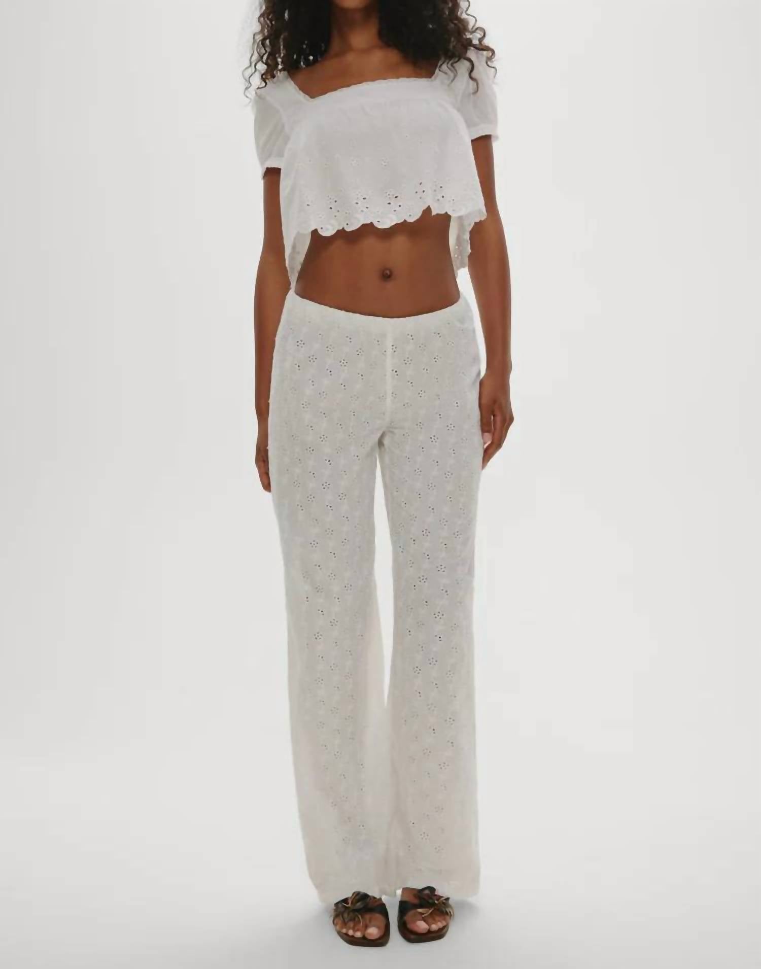 Frankies Bikinis - Princess Wide Leg Relaxed Fit Pants