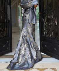 Jovani - Strapless Gown With Cascading Ruffle