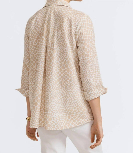 Foxcroft - Fiona Long Sleeves Top