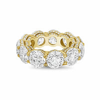 Diana M Jewels - Women's Round Lab-Grown Diamond Eternity Band (15.00 Ct) - Grand