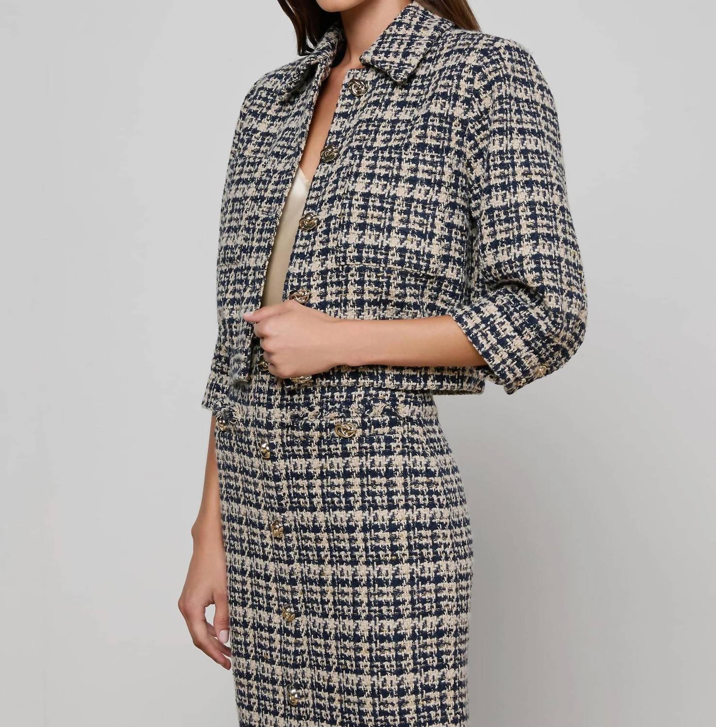 L'Agence - Jia Tweed Jacket