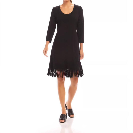 Karen Kane - Fringe Hem Dress