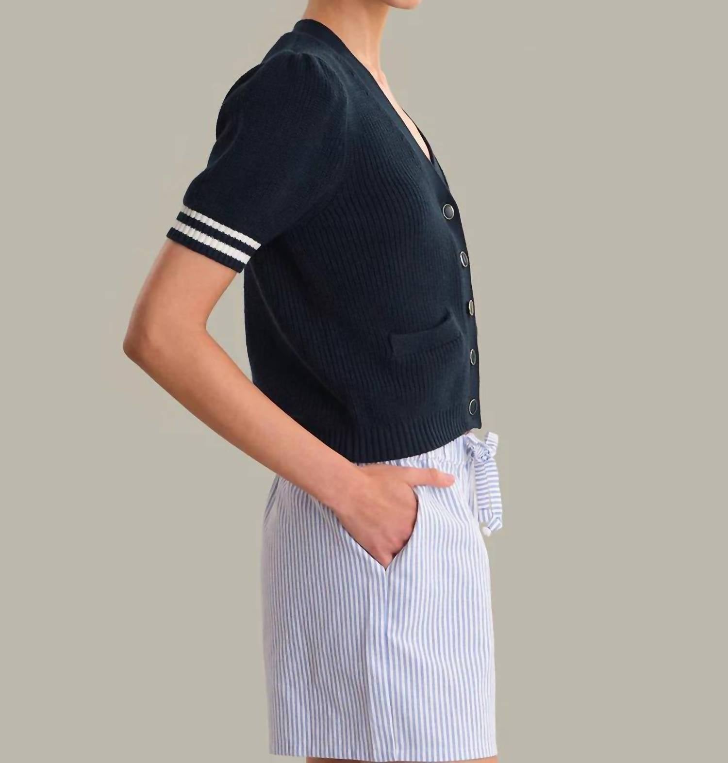 525 America - Reagan Puff Sleeve Cardigan