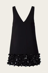 Self-Portrait - Crepe 3d Sequin Mini Dress