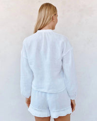 Bella Dahl - Mandarin Collar Trimmed Button Down
