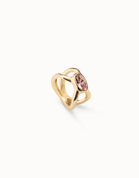 UNOde50 Women's Guardian Ring in gold pink - women's jewelry
